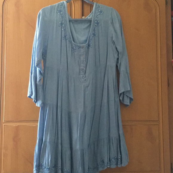 Simply Noelle Tops - Tunic .. crepe with beads